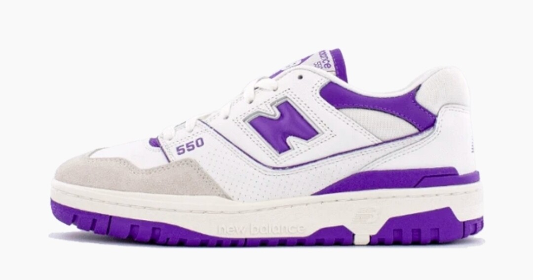 New balance 550 white purple 