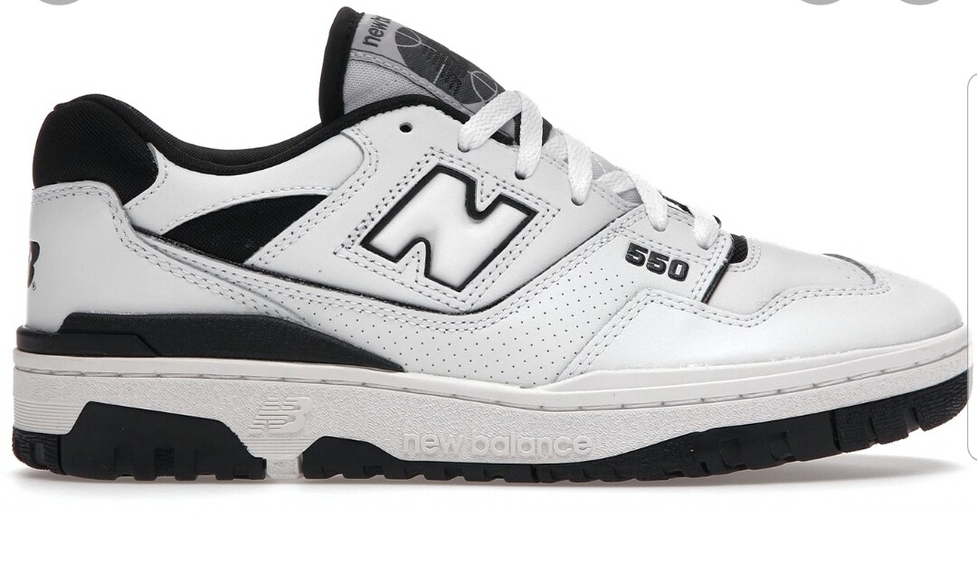 New balance 550 white black 