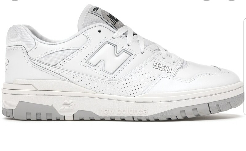 New balance 550 white gray