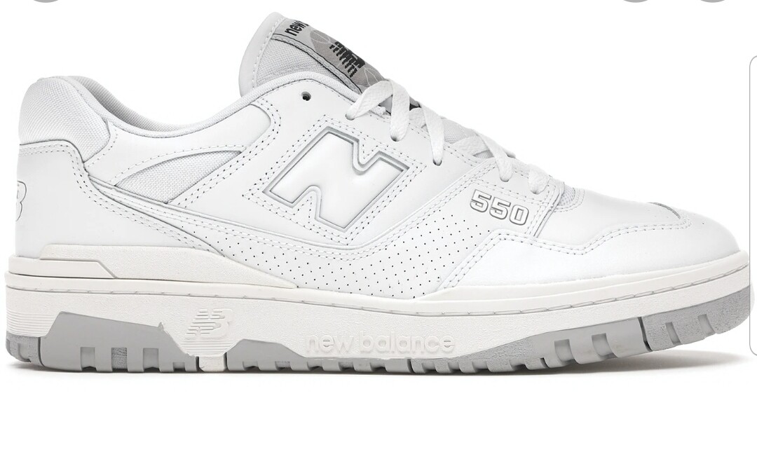 New balance 550 white gray