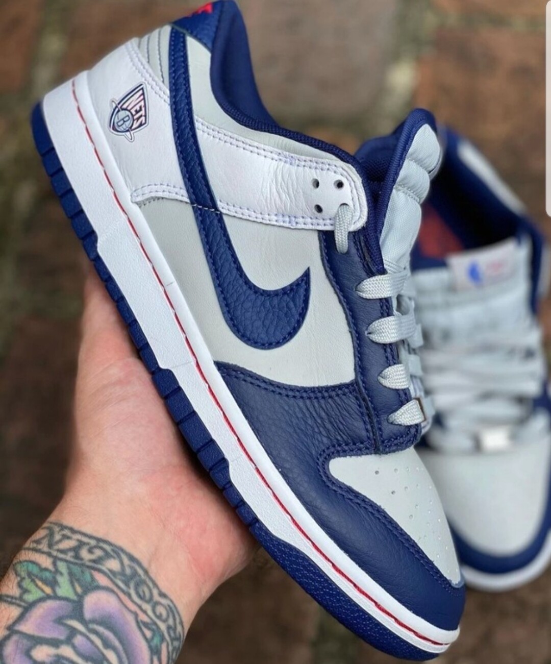 Nike Dunk Low emb NBA 75th anniversary brooklin nets... 