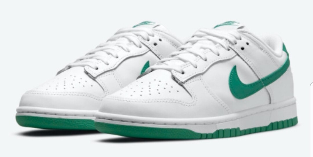   Dunk Low White Green Noise(W) 