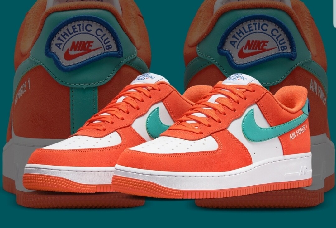 air force 1 low Athletic Club white orange 