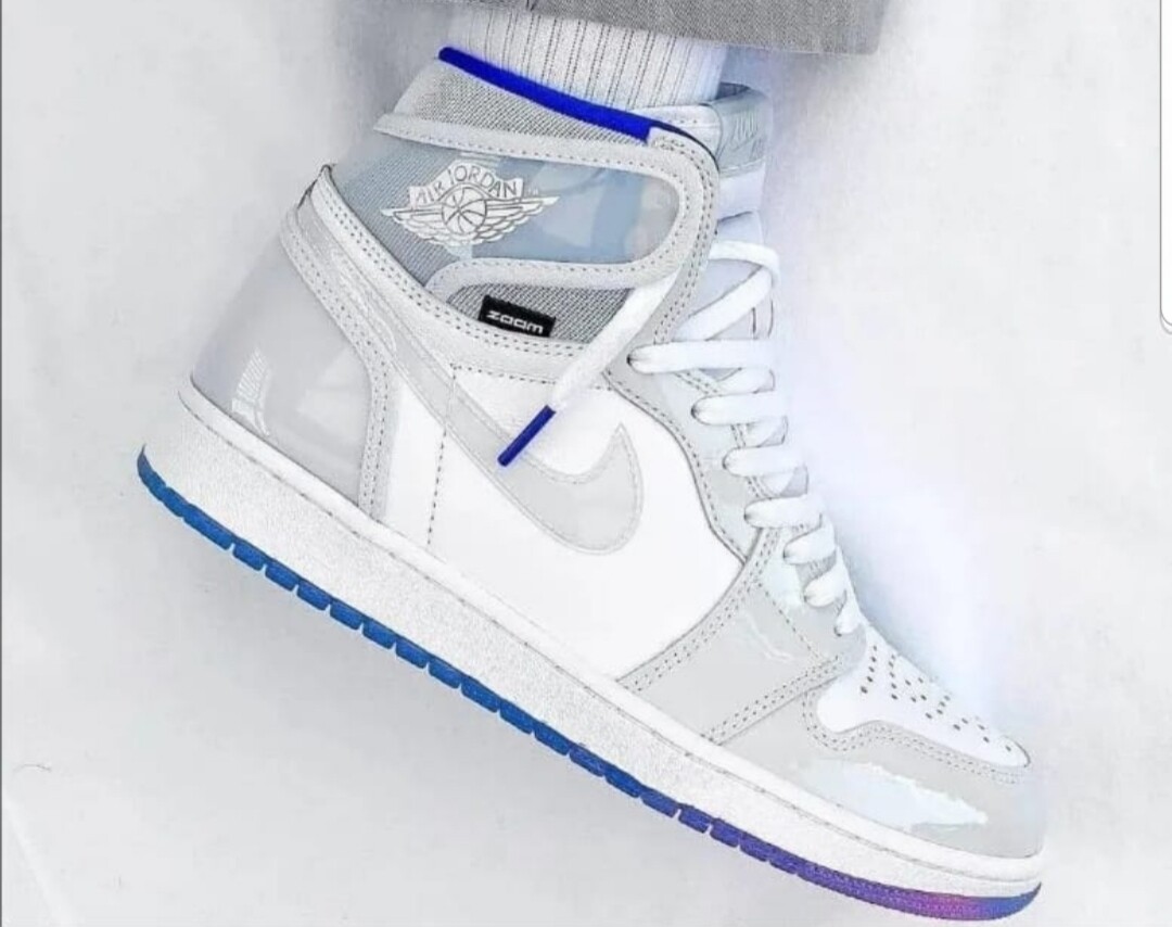  Jordan 1 retro High zoom white Racer Blue 