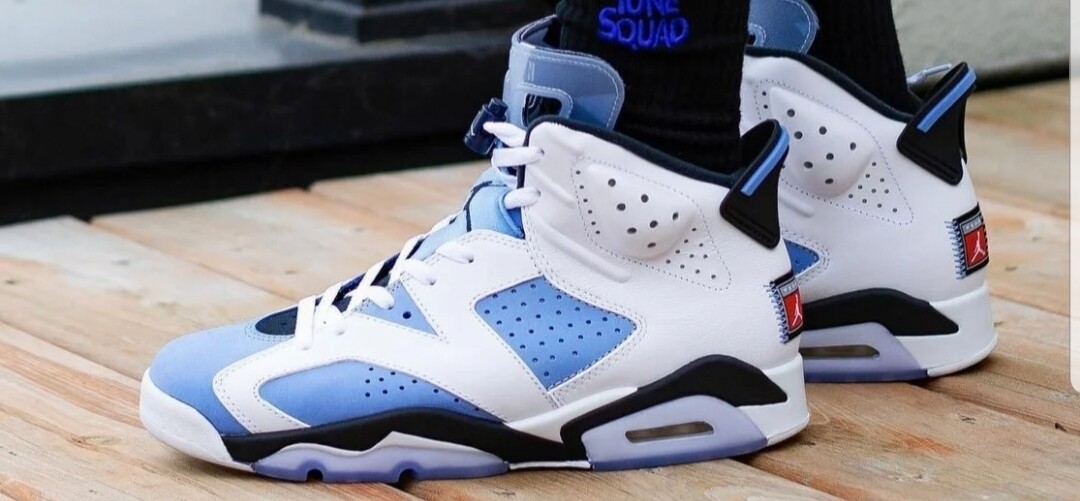 Jordan 6 Retro UNC White 