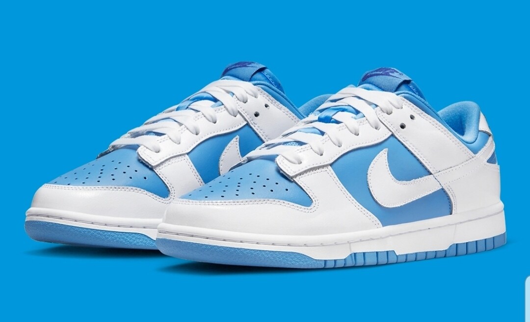 Nike dunk low UNC university blue reverse 