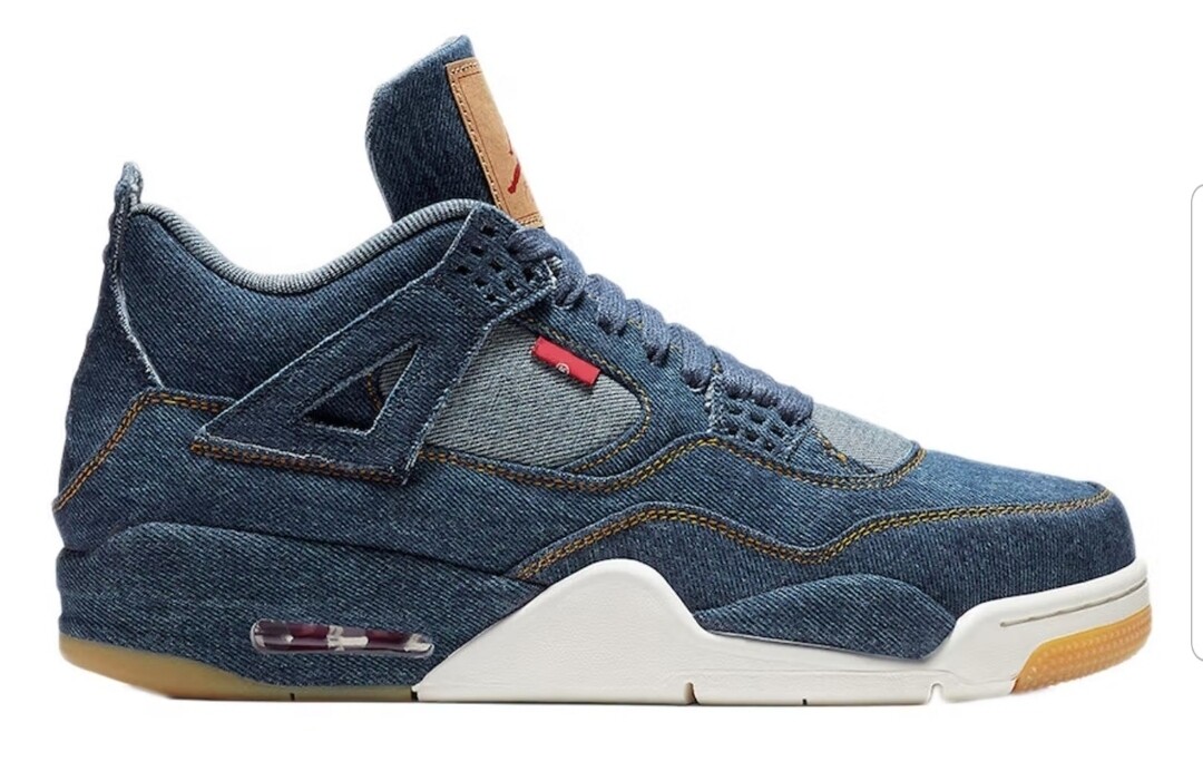 Air Jordan 4 Retro Levi&#39;s Denim (Blank Tag) 