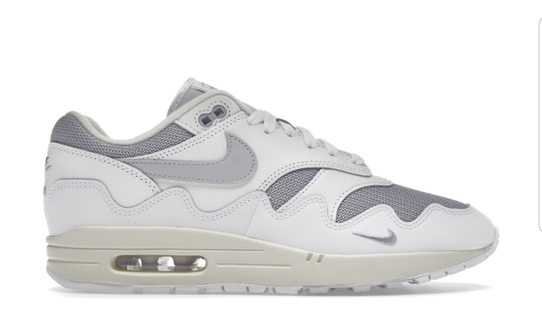 air max 1 x Patta Waves White silver