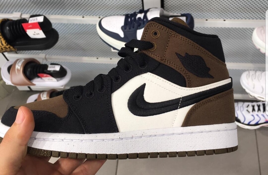 Air Jordan 1 Mid Olive toe(W) 