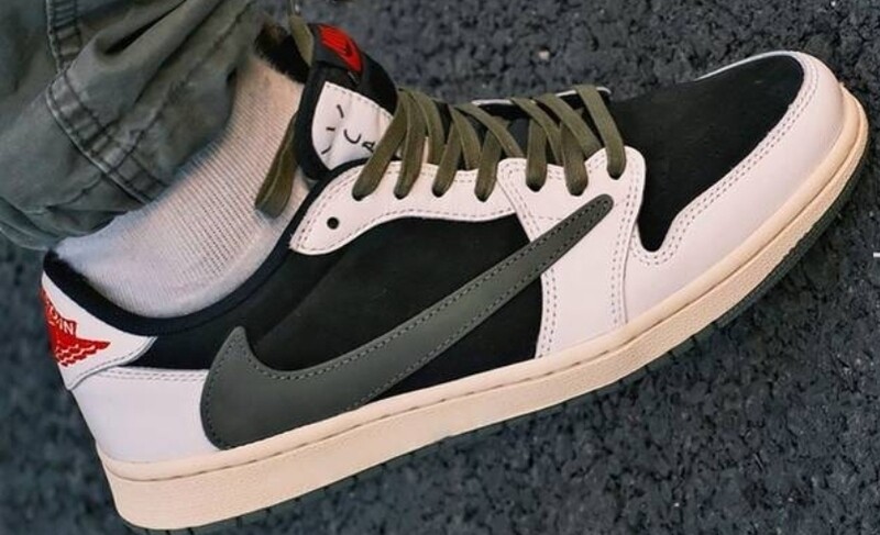  Travis Scott x air jordan 1 low OG Olive dupe
