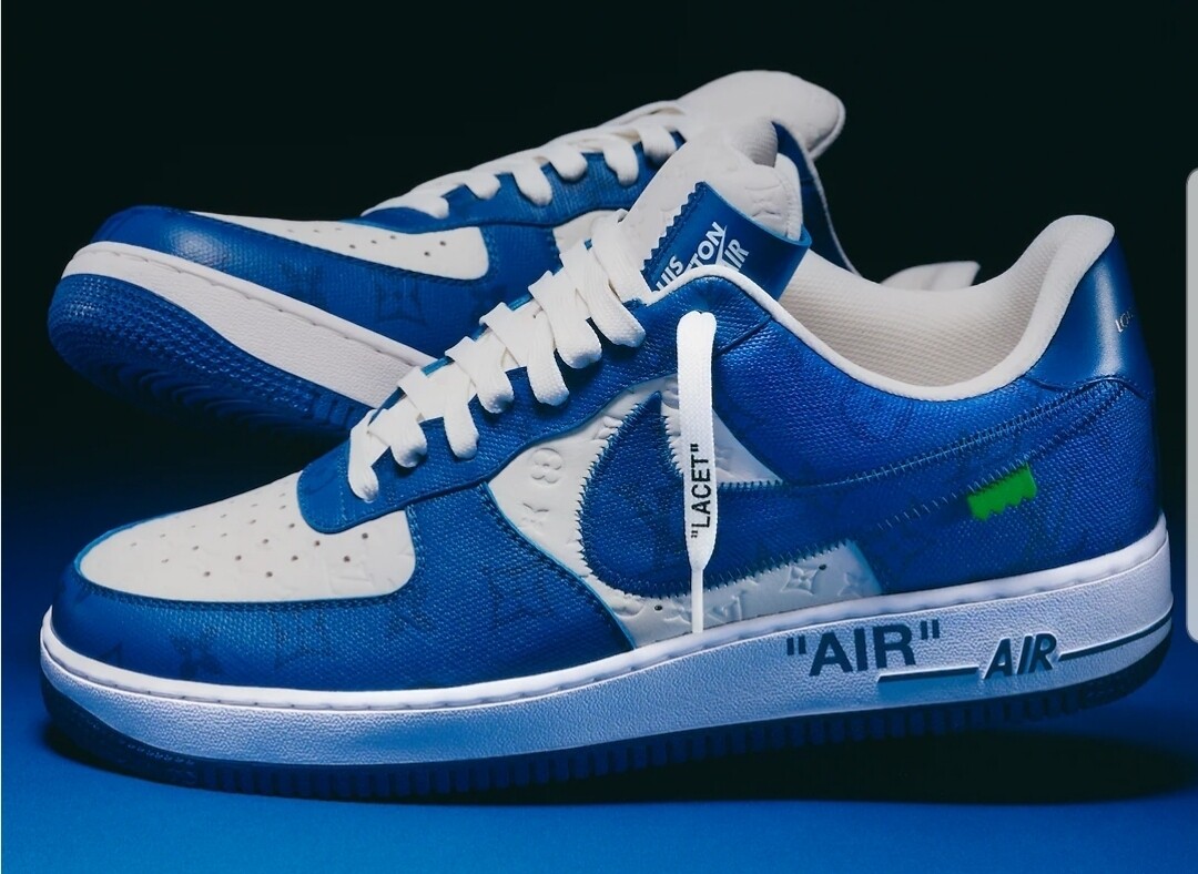 Air Force 1 by Virgil Abloh - Louis Vuitton - bianco /team royal  dupe
