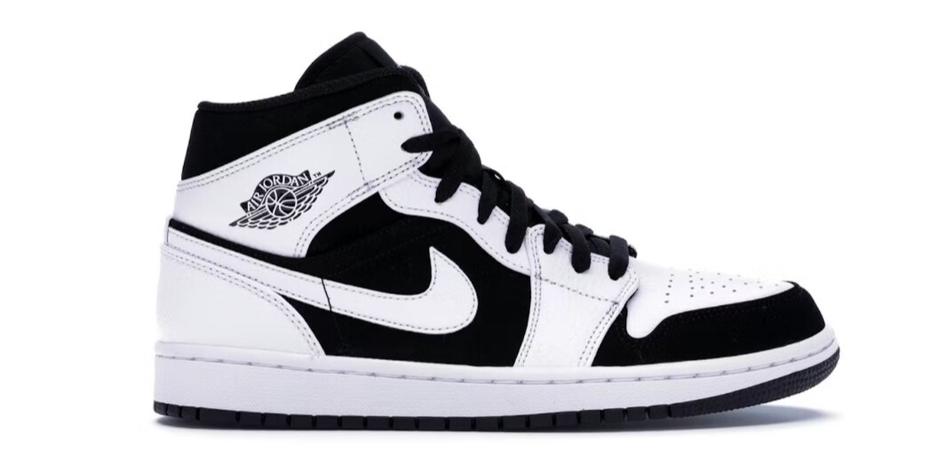  air jordan 1 mid white black 