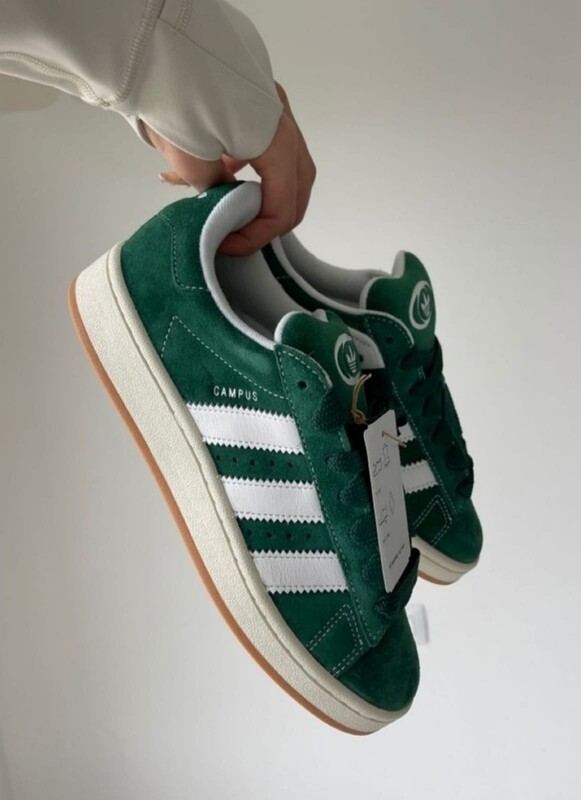 Adidas campus 00s dark green cloud white