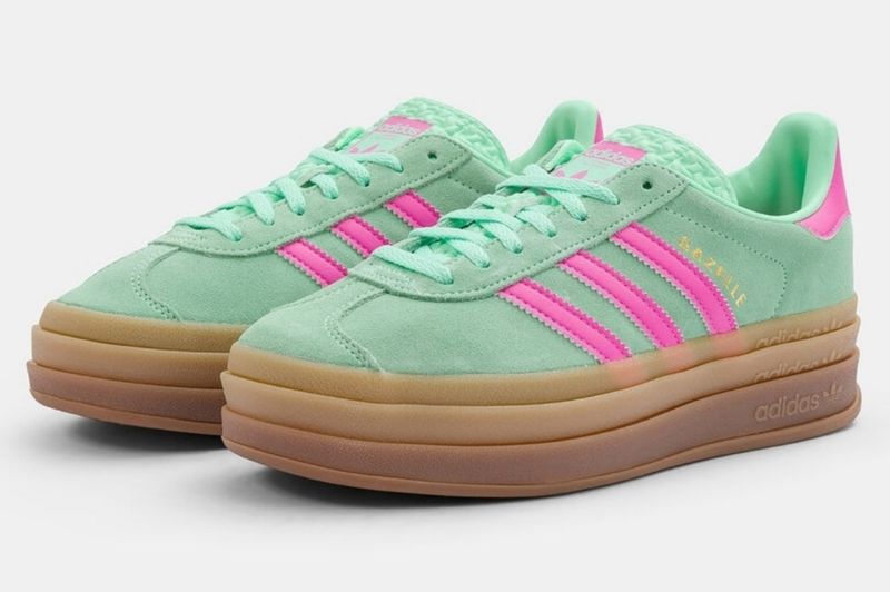 Adidas  gazelle bold pulse mint pink 