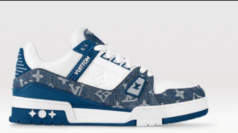 Louis Vuitton LV TRAINER  denim dupe