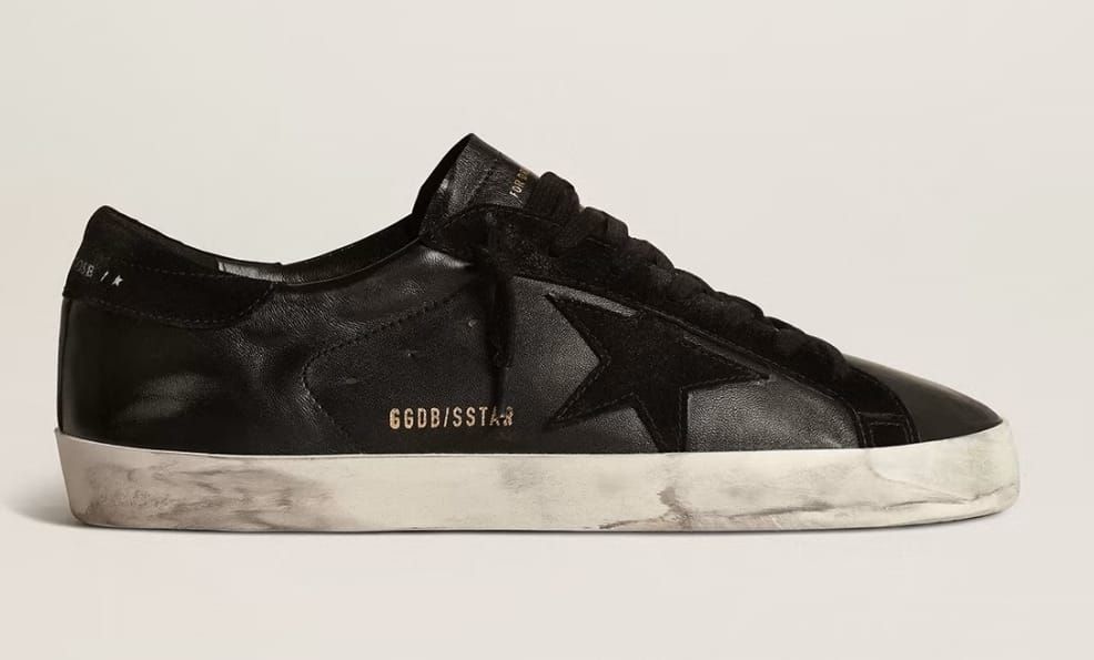 Golden goose super star nappa black dupe