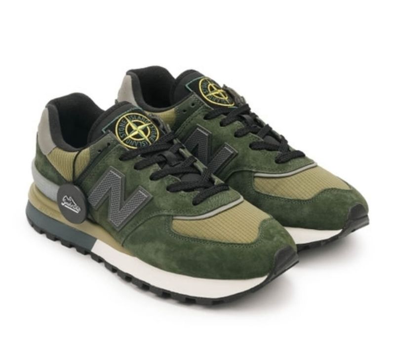 new balance 574 legacy stone island dark green 