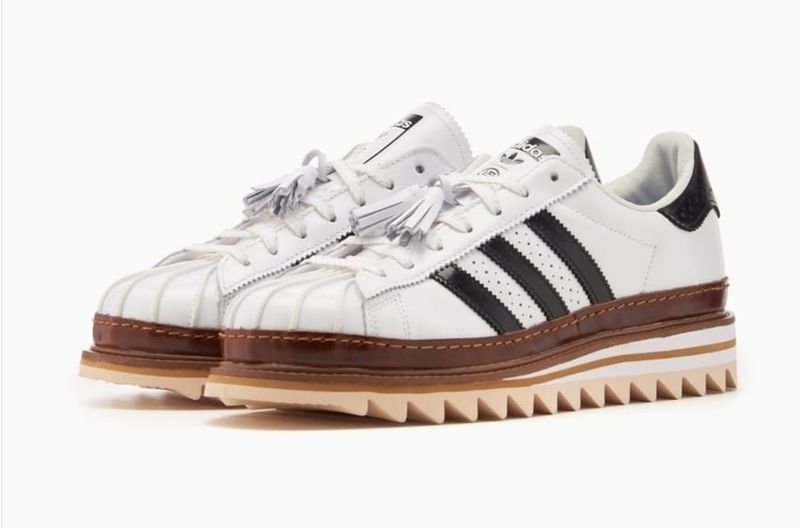 Adidas  superstar clot by edison chen white