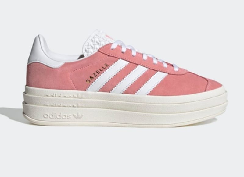 Adidas  gazelle bold super pop cloude white core white