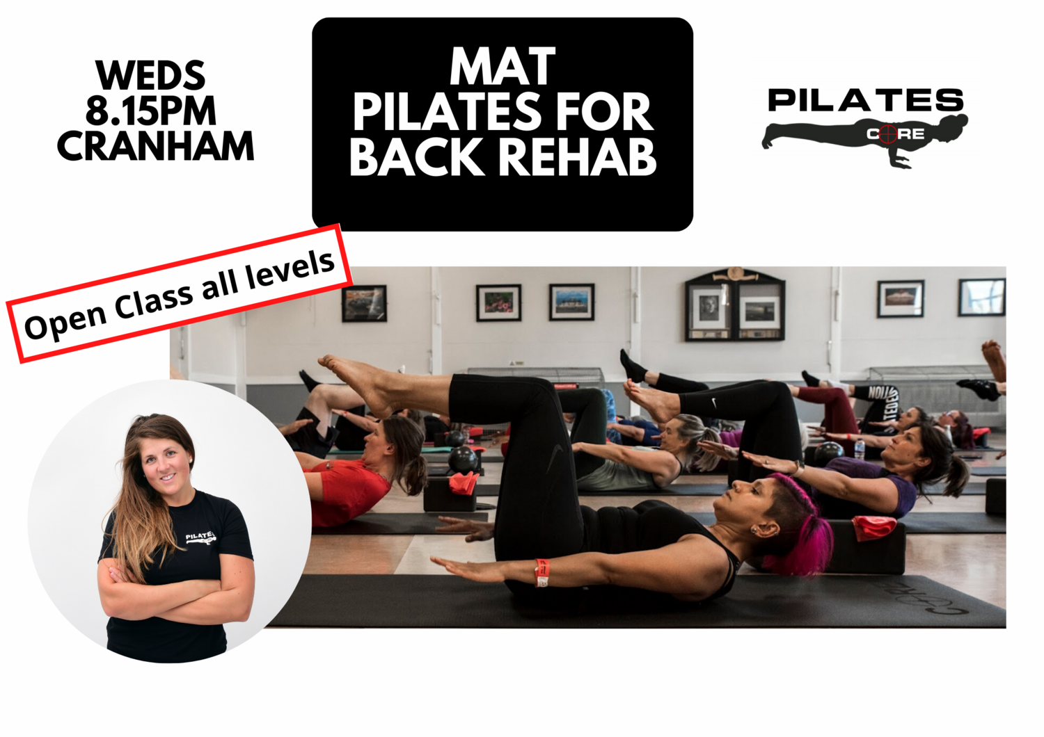Mat Pilates - Weds 8.15pm @ Cranham Community Centre, Upminster