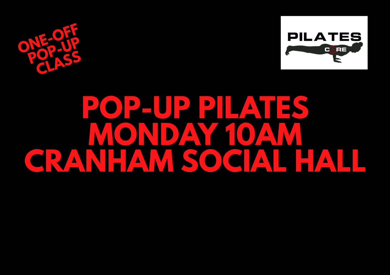 Mat Pilates 1-off pop-up Pilates session [Monday 18th August 10am]