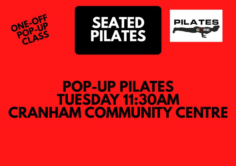 Seated Pilates 1-off pop-up Pilates session [Tuesday 12th August 11:30am]