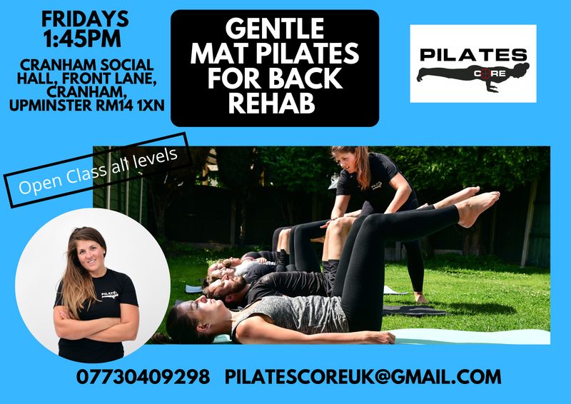 [Taster Session] Gentle Mat Pilates Friday 3rd April 1:45pm @ Cranham Social Hall, Upminster