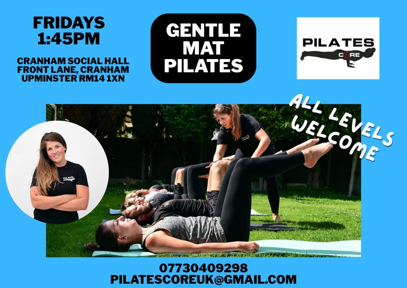 Gentle Mat Pilates Fridays 1:45pm @ Cranham Social Hall