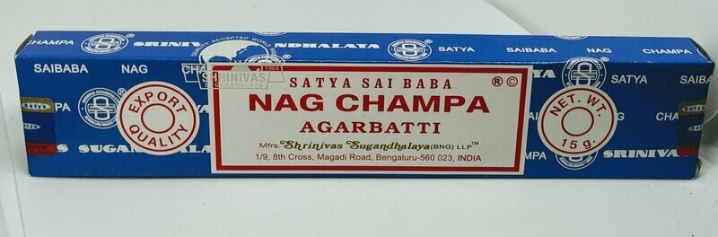 NAG CHAMPA Incienso Varilla Satya
