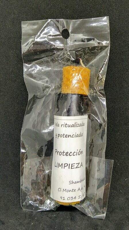 ​Vela ritualizada y potenciada con miel negra. Limpieza y protección