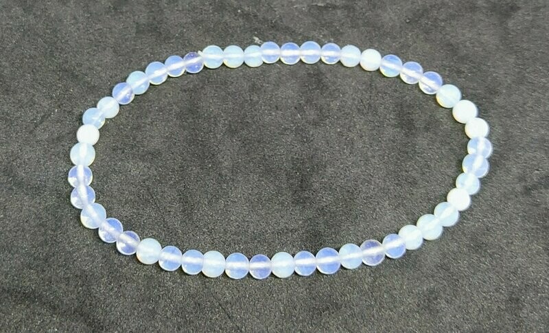 Pulsera elástica de fluorita bola de 4mm