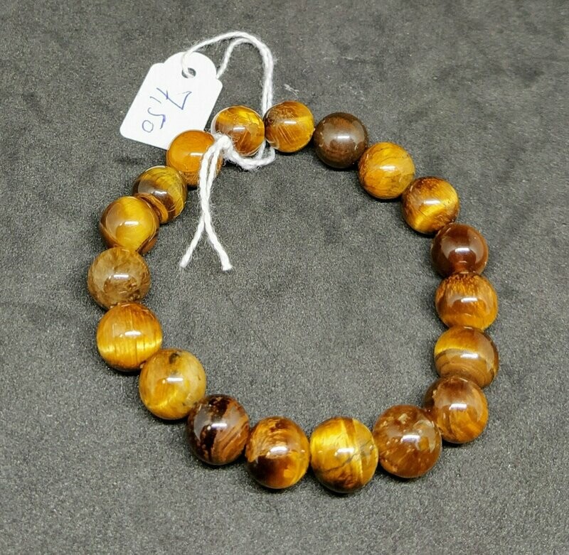 Pulsera elástica de ojo de tigre bola de 8mm