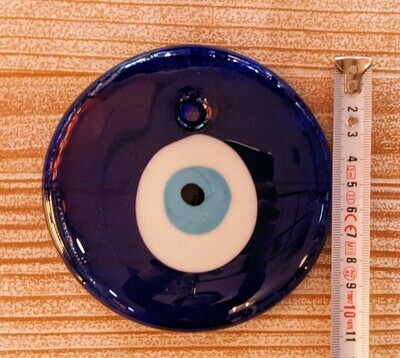 Colgante de ojo turco de cristal. 8 cm. Aprox.