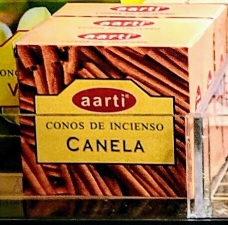 Incienso cono: CANELA. 1caja de 12conos.