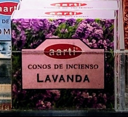 Incienso cono: LAVANDA. 1caja de 12conos.