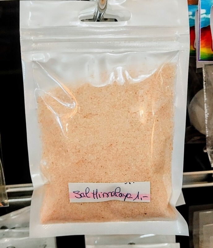 Sobre de 100gr de Sal Rosa del Himalaya