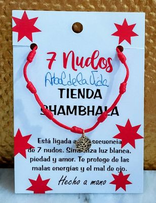 Pulsera de siete nudos con árbol de la vida - Super protección