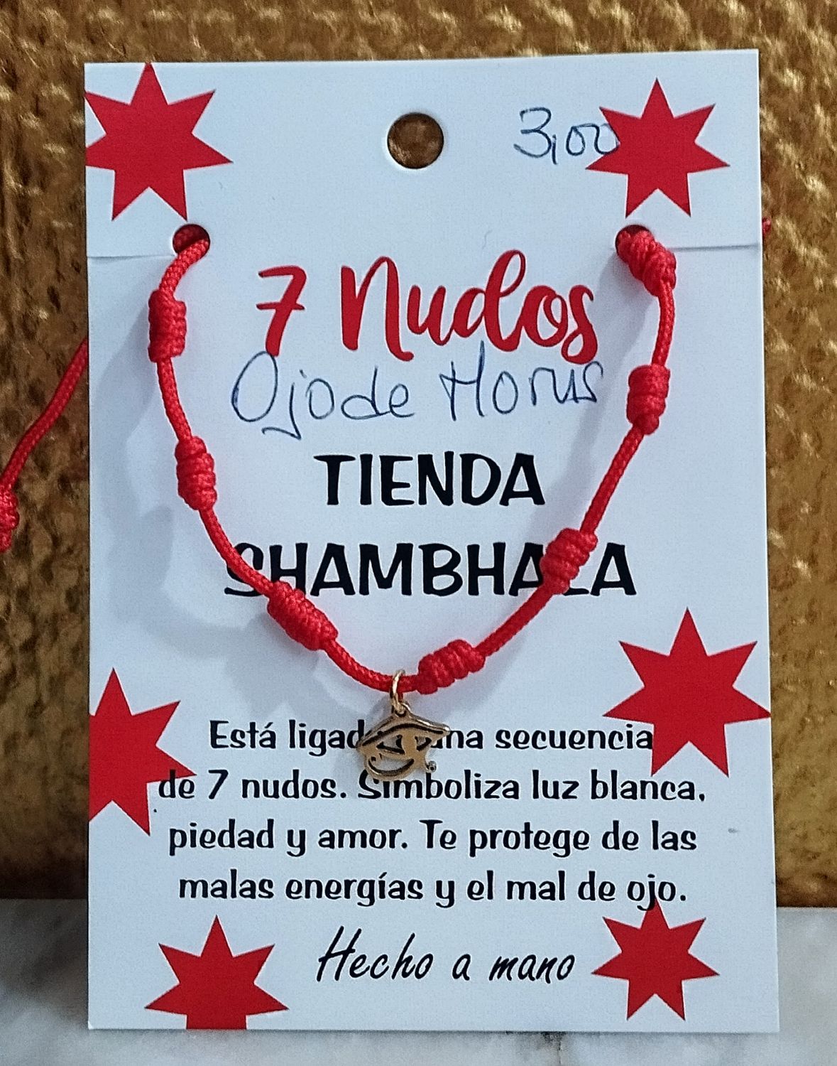 Pulsera de siete nudos con ojo de horus - Super protección