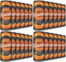 Kinnie Zest Canettes 33cl, 4 packs de 6 canettes (livraison offerte)