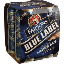 Farsons Blue Label Original Amber Ale 4 canettes de 44cl 4.7°. (Livraison offerte) le deuxième -50%