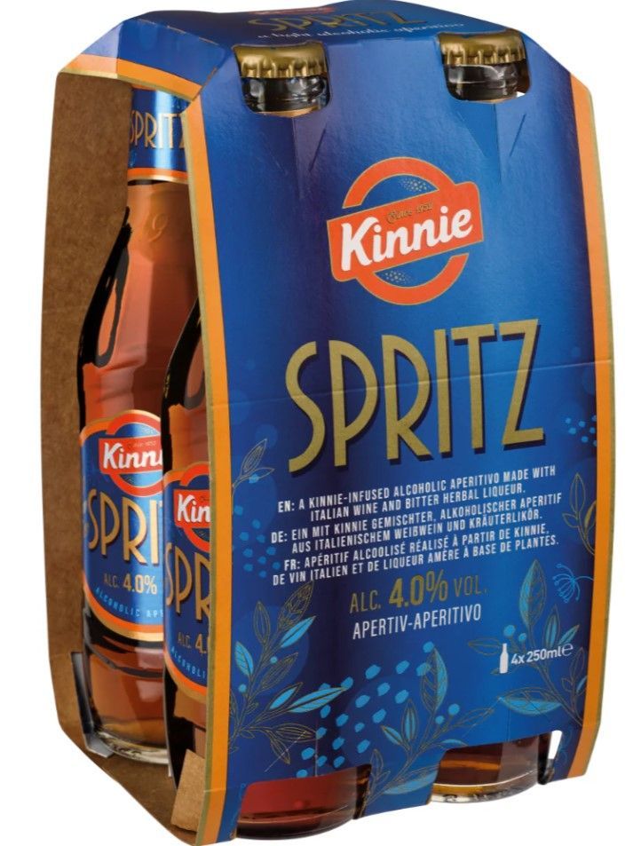 Kinnie Sprits Pack de 4 bouteilles de 25cl.