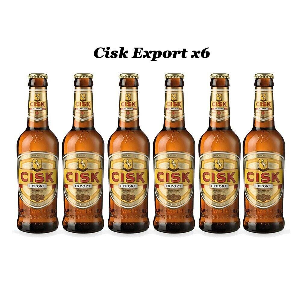 Cisk Export Premium Lager pack de 6 bouteilles de 33cl 5°