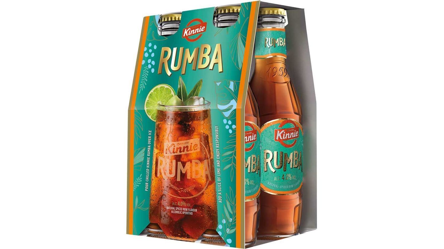 Kinnie Rumba Pack de 4 bouteilles de 25cl.
