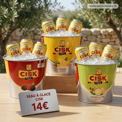 ? Seau à Glace Officiel Cisk Chill – Le compagnon idéal de vos apéros !