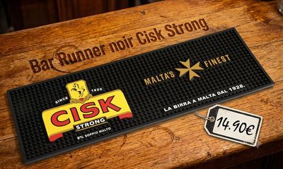 ? Bar Runner Noir Cisk Strong – Protégez votre comptoir avec style ! ? Bar Runner Noir Cisk Strong – Protégez votre comptoir avec style !