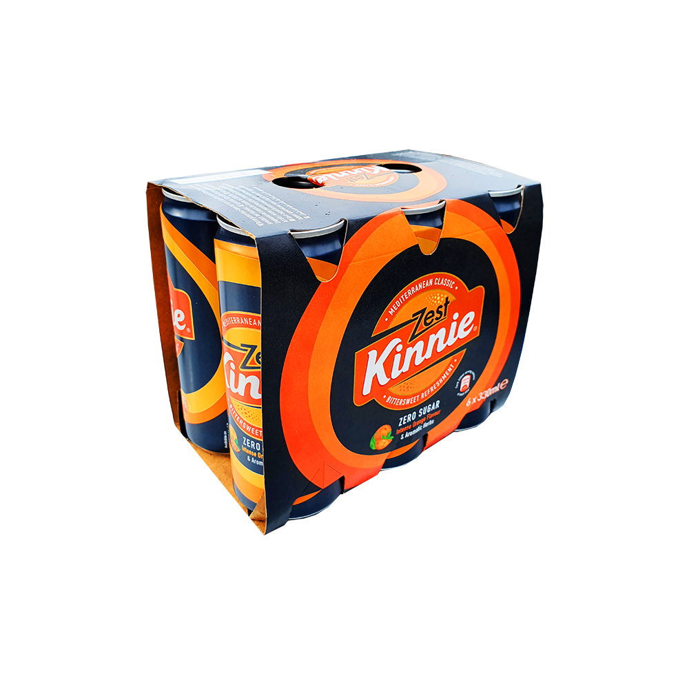 ? Kinnie Zest – L'icône de Malte, le sucre en moins ! Pack de 24 Canettes!!!!