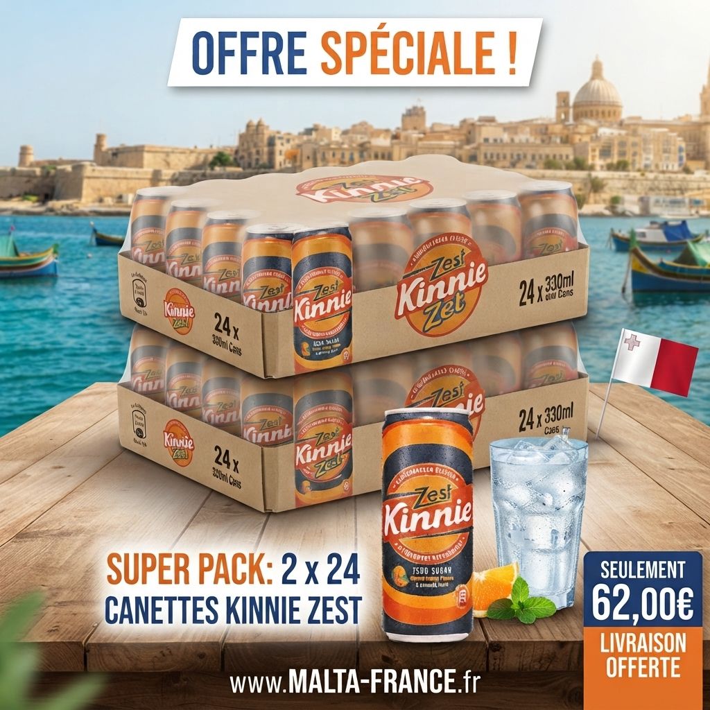 ? Offre Spéciale : 48 canettes de Kinnie Zest à prix réduit ! (Livraison offerte) ? Offre Spéciale : 48 canettes de Kinnie Zest à prix réduit ! (Livraison offerte)