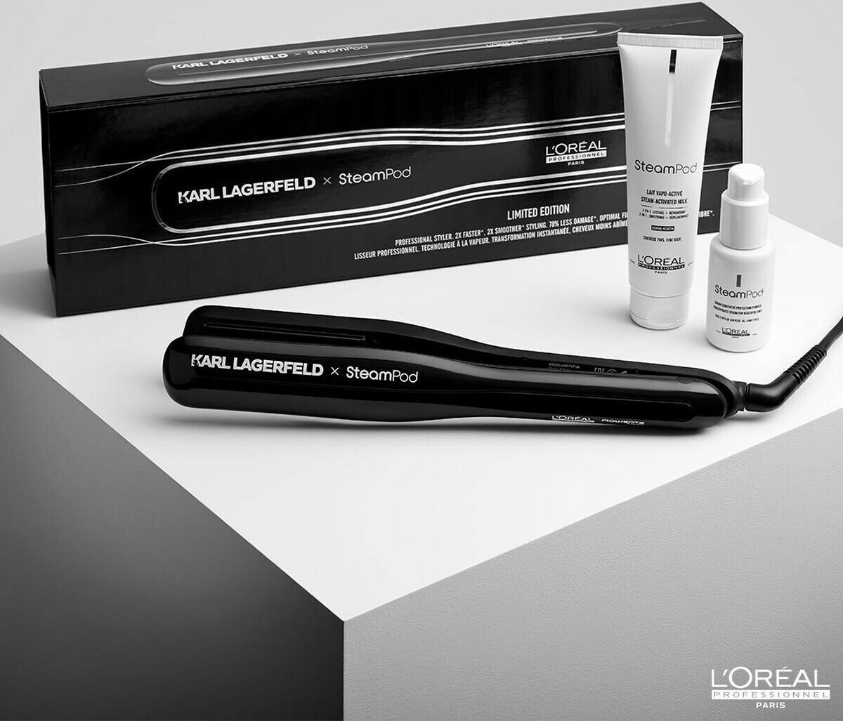 L'Oréal Pro - SteamPod 3.0 Edition Karl Lagerfeld - PACK Thick Hair