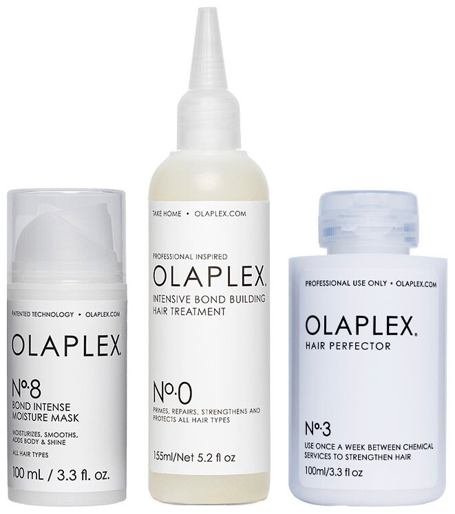 Olaplex – PACK No.0 + No.3 + No.8 – Belmashop – Beauty & Cosmetics