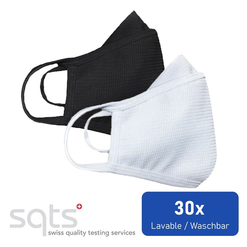 Stoffmaske 30x Waschbar - SQTS Geprüft Stoffmaske 30x Waschbar - SQTS Geprüft